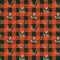 Sykel Enterprises-University of Miami Fleece Fabric-Miami Hurricanes Buffalo Plaid Fleece Blanket Fabric-Sold by the yard